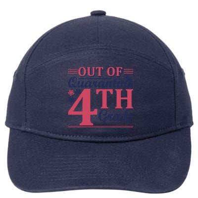 Out Of Quarantine 4th Grade 7-Panel Snapback Hat