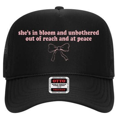 Out Of Reach And At Peace High Crown Mesh Back Trucker Hat