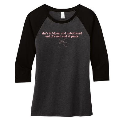 Out Of Reach And At Peace Women's Tri-Blend 3/4-Sleeve Raglan Shirt