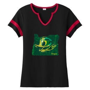 Oregon Ladies Halftime Notch Neck Tee