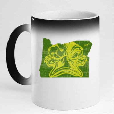 Oregon 11oz Black Color Changing Mug