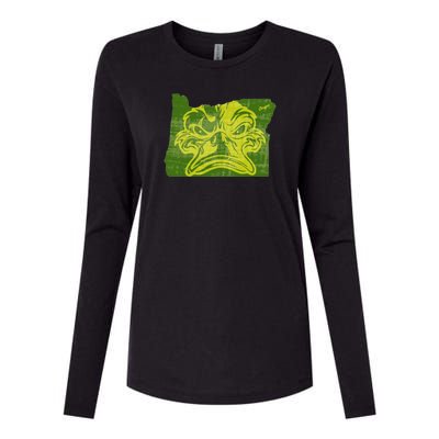 Oregon Womens Cotton Relaxed Long Sleeve T-Shirt