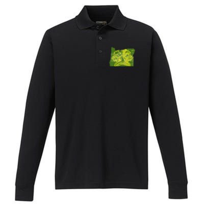 Oregon Performance Long Sleeve Polo