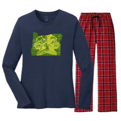 Oregon Women's Long Sleeve Flannel Pajama Set 