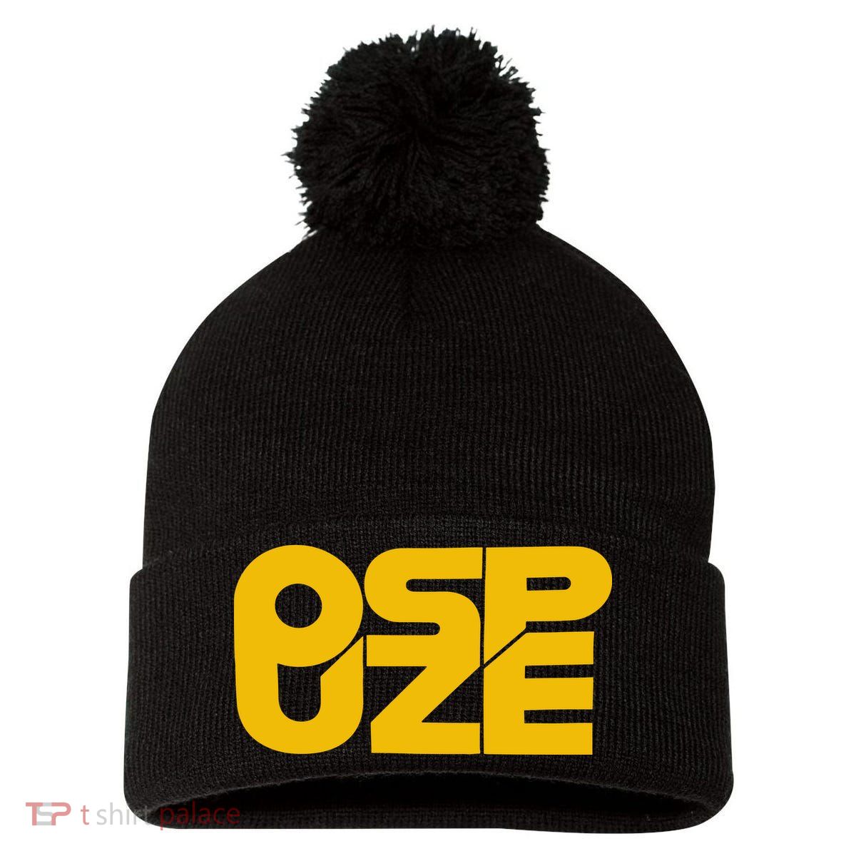Ospuze Pom Pom 12in Knit Beanie