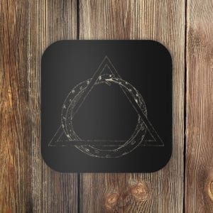 Ouroboros Occult Sacred Geometry Egyptian Alchemy Symbol Coaster