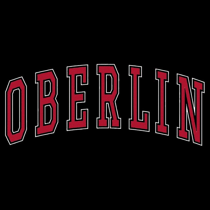 Oberlin Ohio Souvenir College Style Red Text Hoodie
