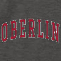 Oberlin Ohio Souvenir College Style Red Text Vector Backpack