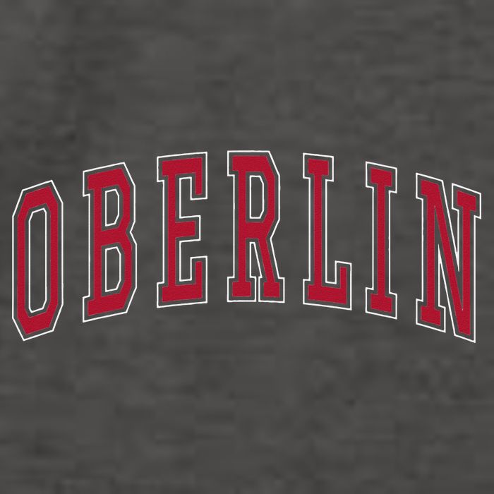 Oberlin Ohio Souvenir College Style Red Text Vector Backpack