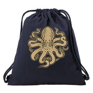 Octopus, Old School Sailor Tattoo Clipper Ship And Swallows Xmas Drawstring Bag