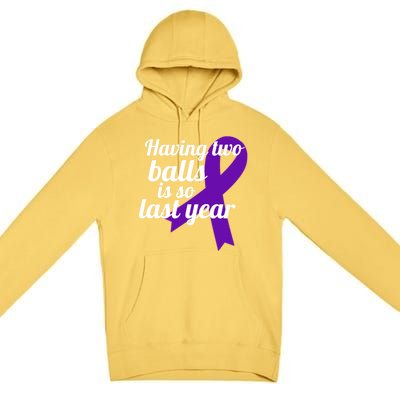 Orchidectomy Operation Survivor Funny Testicular Cancer Cool Gift Premium Pullover Hoodie