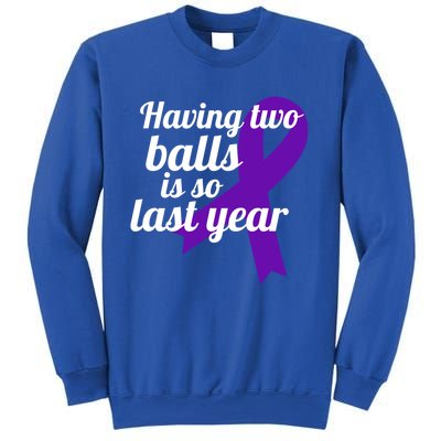 Orchidectomy Operation Survivor Funny Testicular Cancer Cool Gift Sweatshirt