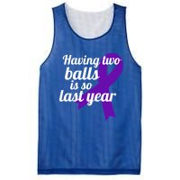 Orchidectomy Operation Survivor Funny Testicular Cancer Cool Gift Mesh Reversible Basketball Jersey Tank