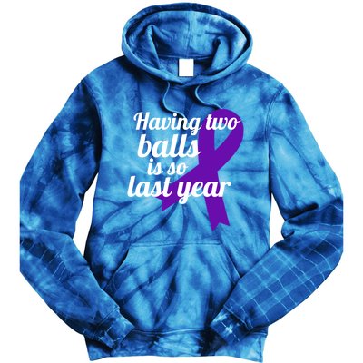 Orchidectomy Operation Survivor Funny Testicular Cancer Cool Gift Tie Dye Hoodie