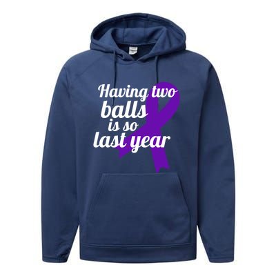 Orchidectomy Operation Survivor Funny Testicular Cancer Cool Gift Performance Fleece Hoodie