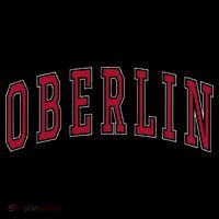 Oberlin Ohio Souvenir College Style Red Text Sustainable Bucket Hat