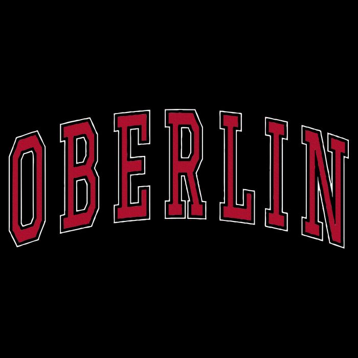 Oberlin Ohio Souvenir College Style Red Text Mesh Reversible Basketball Jersey Tank