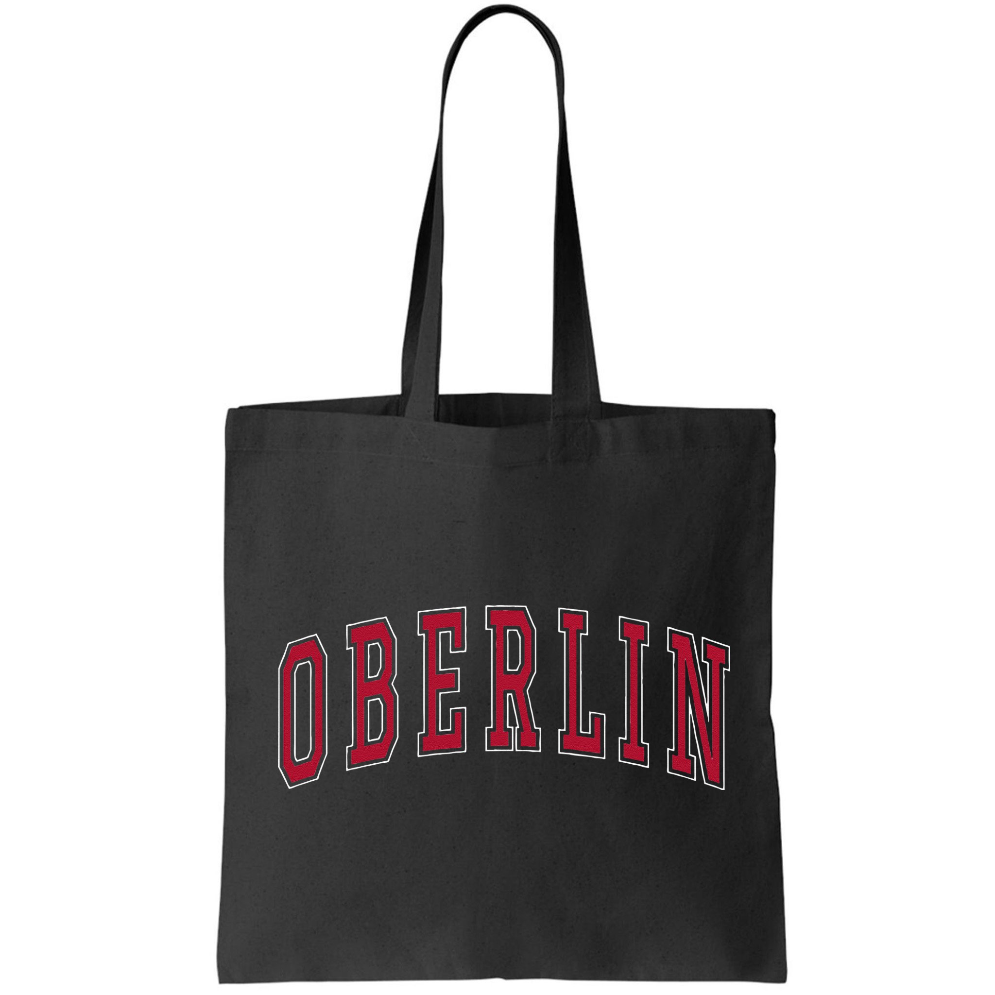 Oberlin Ohio Souvenir College Style Red Text Bag