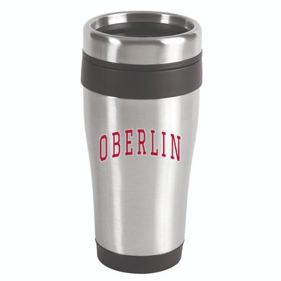 Oberlin Ohio Souvenir College Style Red Text 16oz Travel Tumbler
