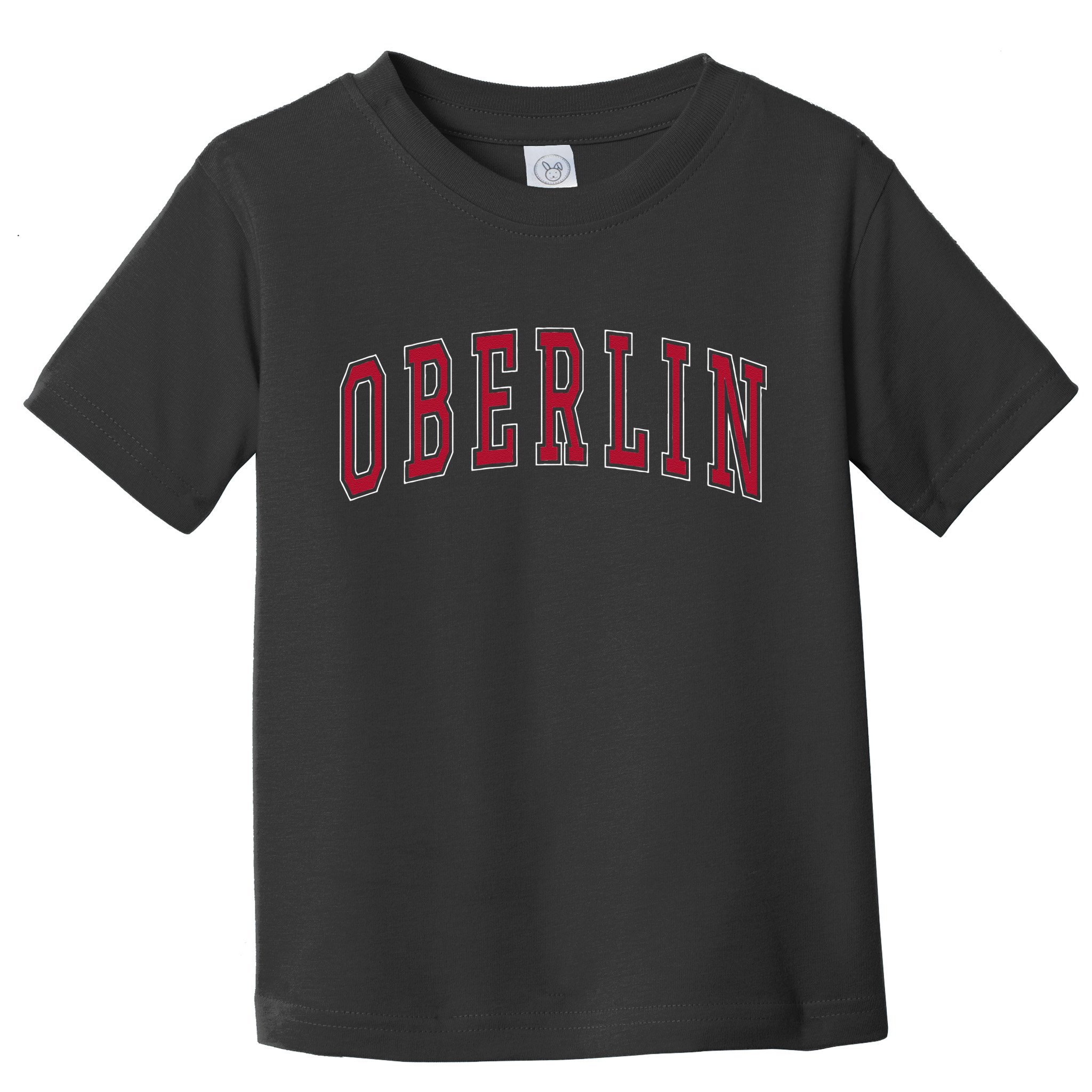 Oberlin Ohio Souvenir College Style Red Text Toddler T-Shirt