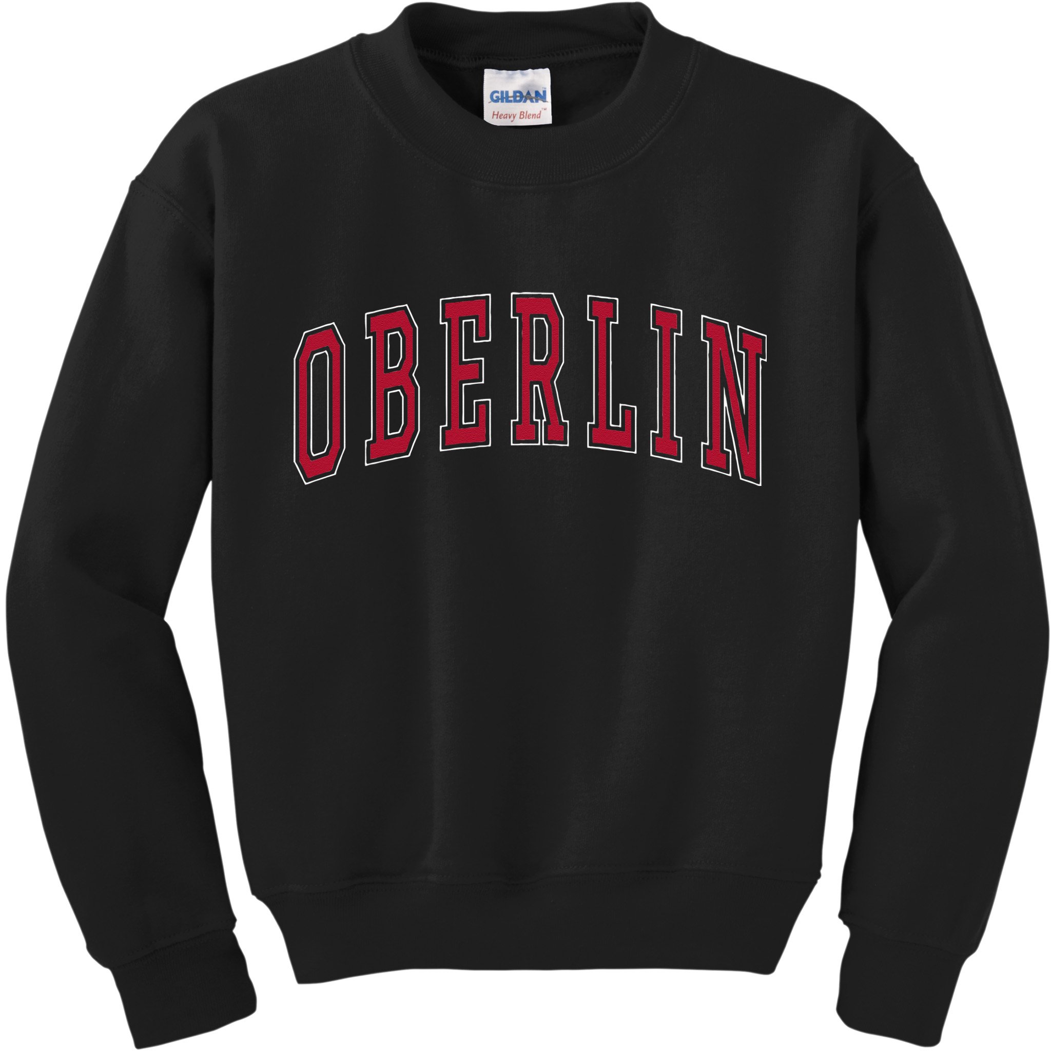 Oberlin Ohio Souvenir College Style Red Text Kids Sweatshirt