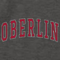 Oberlin Ohio Souvenir College Style Red Text Vector Backpack