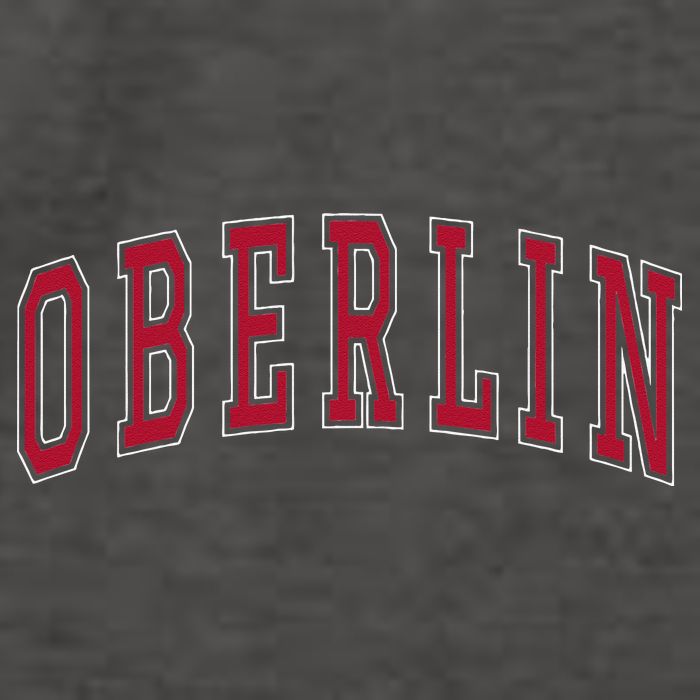 Oberlin Ohio Souvenir College Style Red Text Vector Backpack