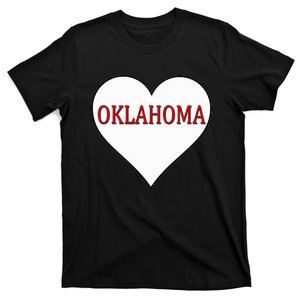 Oklahoma Ok Sports Sooner State Heart T-Shirt