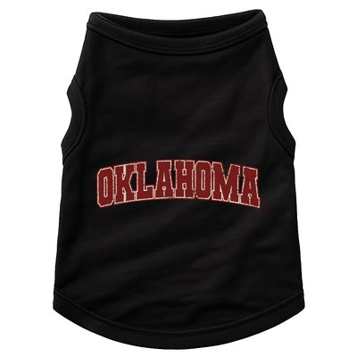 Oklahoma Ok State Varsity Style Faded Design Doggie Tank