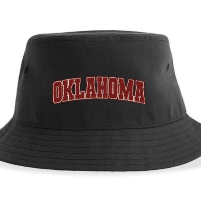 Oklahoma Ok State Varsity Style Faded Design Sustainable Bucket Hat