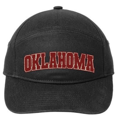 Oklahoma Ok State Varsity Style Faded Design 7-Panel Snapback Hat
