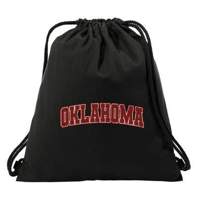 Oklahoma Ok State Varsity Style Faded Design Drawstring Bag