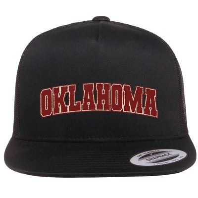 Oklahoma Ok State Varsity Style Faded Design Flatbill Hat