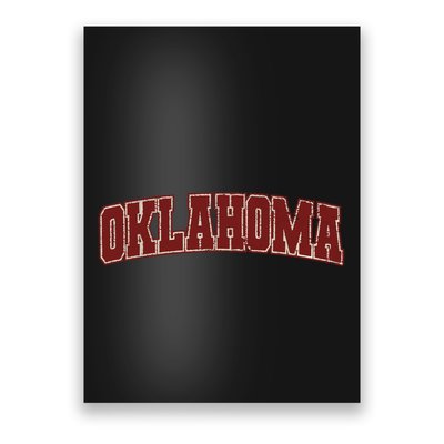 Oklahoma Ok State Varsity Style Faded Design Poster