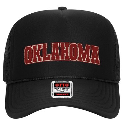 Oklahoma Ok State Varsity Style Faded Design Trucker Hat