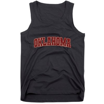 Oklahoma Ok State Varsity Style Faded Design Tank Top