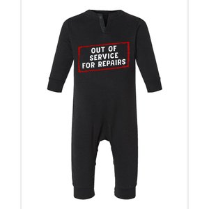 Out Of Service For Repairs Infant Fleece One Piece