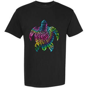 Ocean Odyssey Tie Dye Tribal Tides Sea Turtle Garment-Dyed Heavyweight T-Shirt