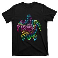 Ocean Odyssey Tie Dye Tribal Tides Sea Turtle T-Shirt