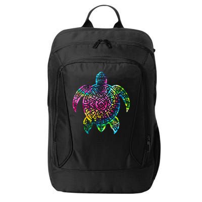 Ocean Odyssey Tie Dye Tribal Tides Sea Turtle City Backpack