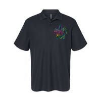 Ocean Odyssey Tie Dye Tribal Tides Sea Turtle Softstyle Adult Sport Polo