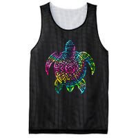 Ocean Odyssey Tie Dye Tribal Tides Sea Turtle Mesh Reversible Basketball Jersey Tank