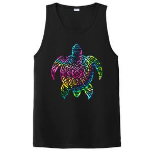 Ocean Odyssey Tie Dye Tribal Tides Sea Turtle PosiCharge Competitor Tank