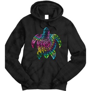 Ocean Odyssey Tie Dye Tribal Tides Sea Turtle Tie Dye Hoodie