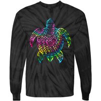 Ocean Odyssey Tie Dye Tribal Tides Sea Turtle Tie-Dye Long Sleeve Shirt