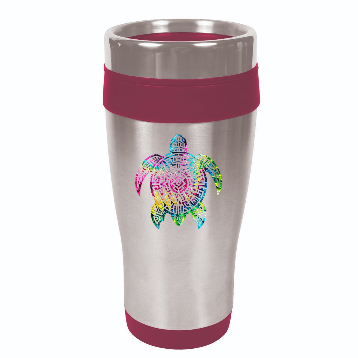 Ocean Odyssey Tie Dye Tribal Tides Sea Turtle 16oz Travel Tumbler