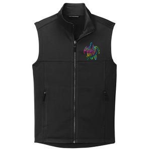 Ocean Odyssey Tie Dye Tribal Tides Sea Turtle Collective Smooth Fleece Vest