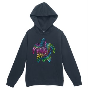 Ocean Odyssey Tie Dye Tribal Tides Sea Turtle Urban Pullover Hoodie