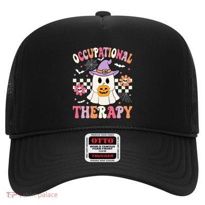 Ot Occupational Therapy Halloween High Crown Mesh Back Trucker Hat