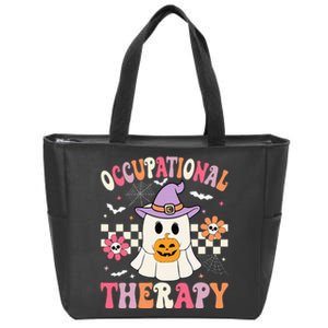 Ot Occupational Therapy Halloween Zip Tote Bag